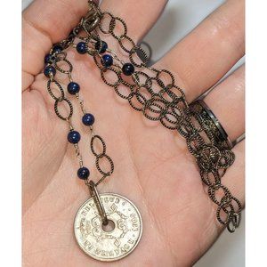 1905 10C Belgium Coin Necklace